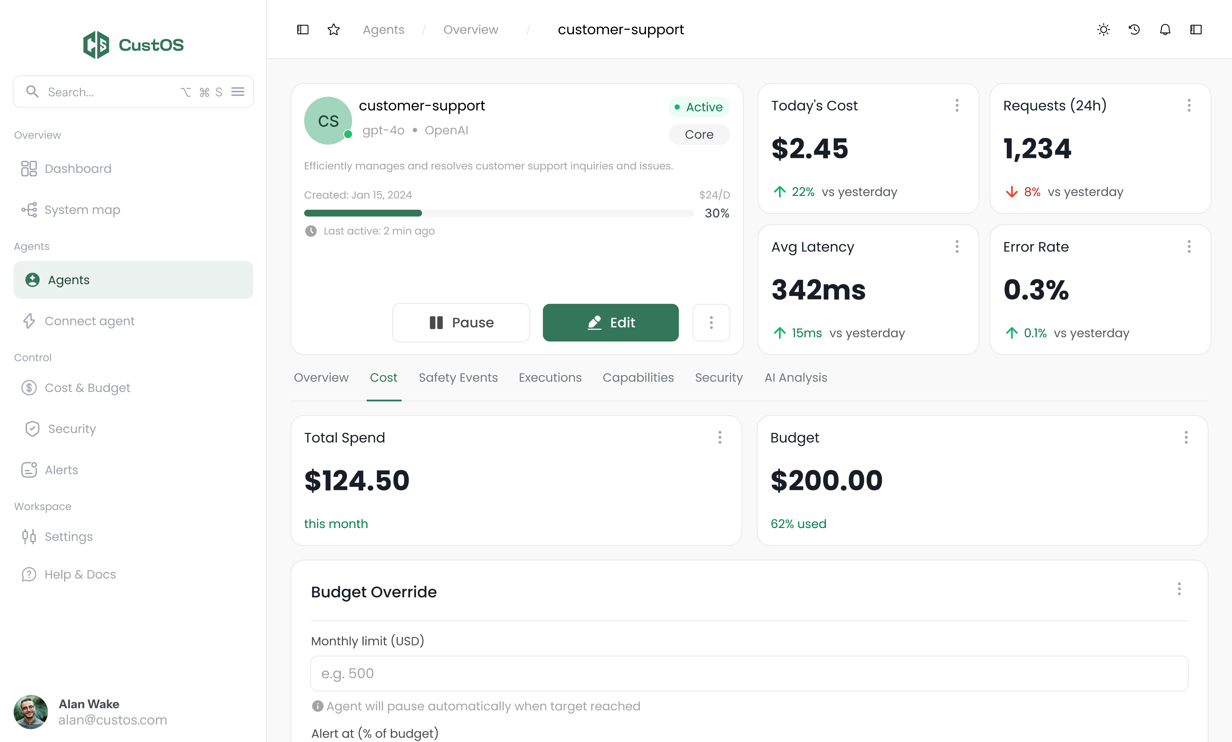 Cost Control Know what you're spending before it hurts